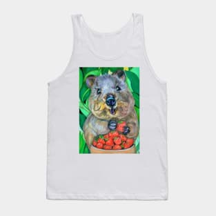 Quokka with Strawberries Tank Top